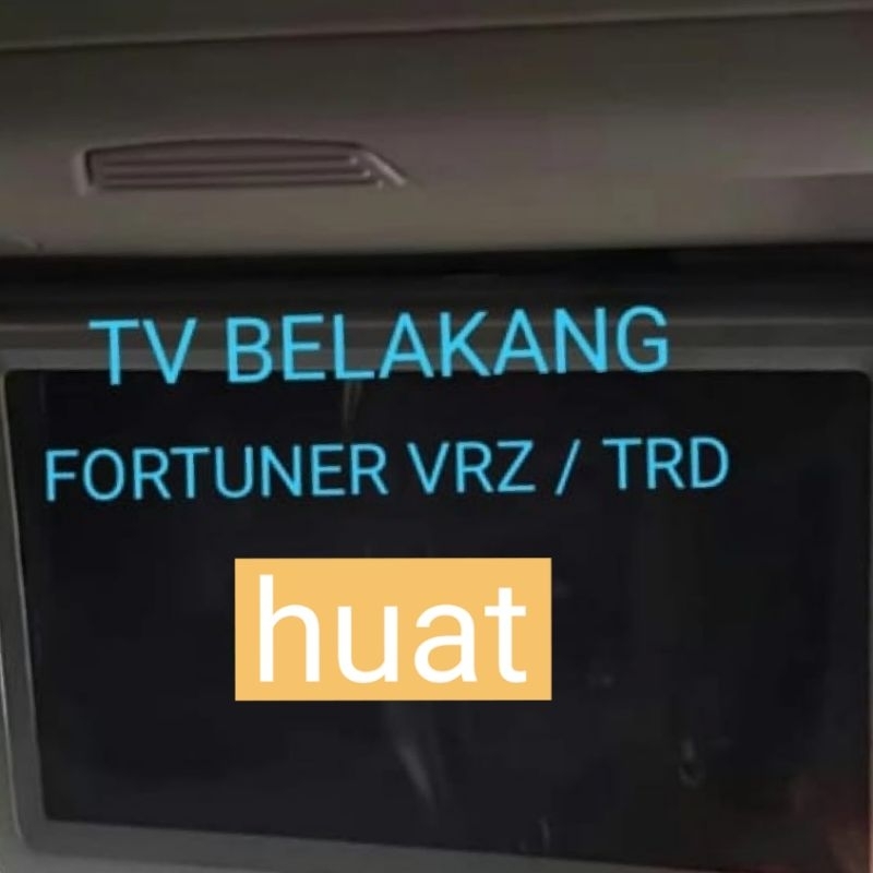 anti gores tv monitor belakang toyota fortuner VRZ TRD