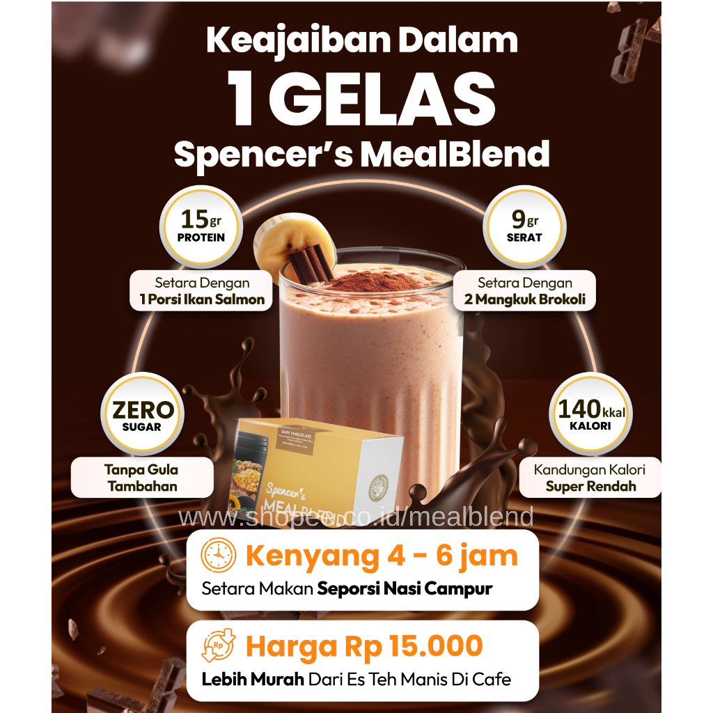 

GFD Spencer Meal Blend Sachet Meal Replacement Langsing Sehat Spencers