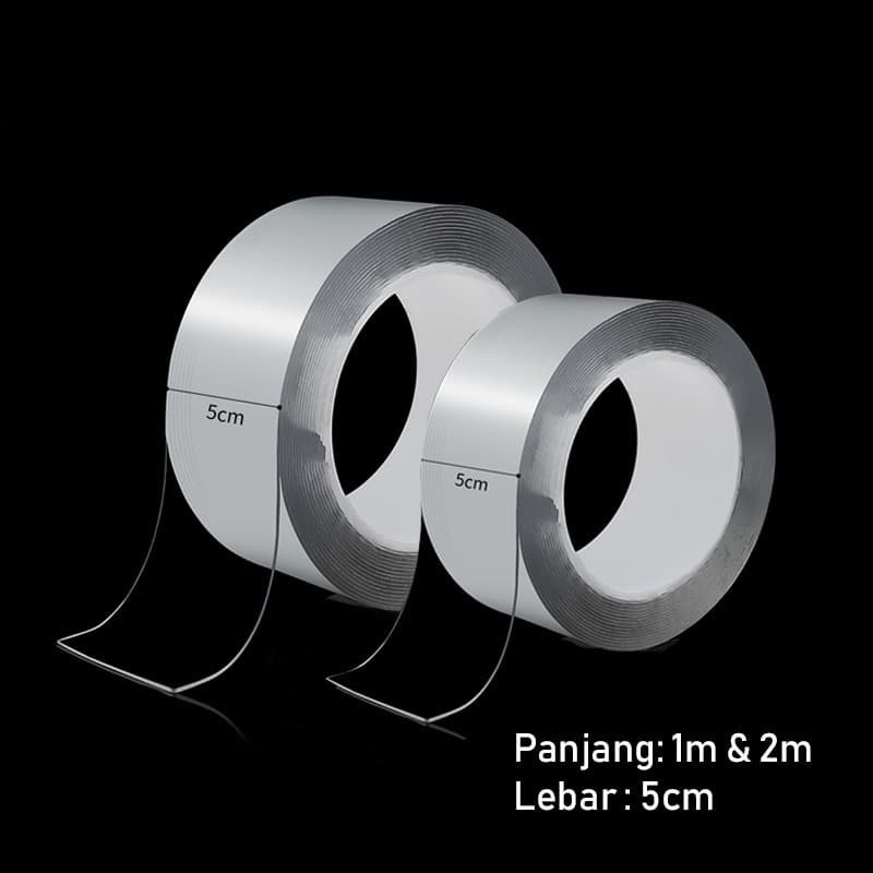 

Double Tape Selotip Nano Magic Perekat Kuat lakban Bening