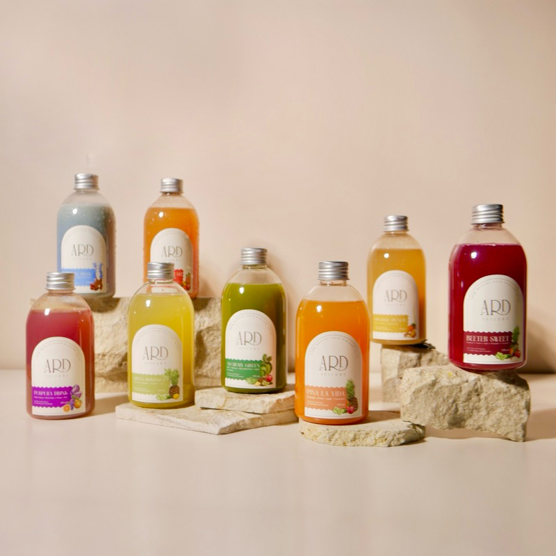 

Ay00! Paket Detox Ultimate Rainbow #DelapanRanger 8pcs 250ml 100% natural cold pressed juice by ARD