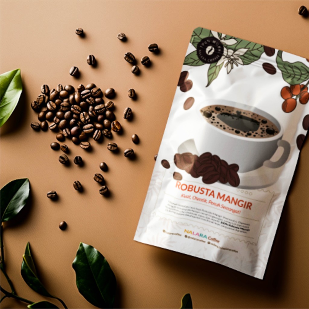 

Kopi Robusta Premium Bubuk Halus Nalara Kopi Mangir 300 gram