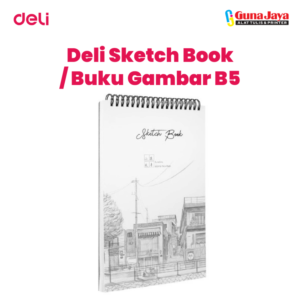 

DELI 73628 Sketch Book B5 - Buku Gambar Berkualitas untuk Sketsa dan Seni - GunajayaATK