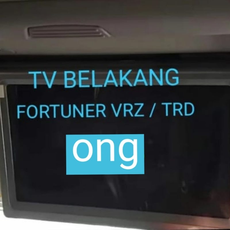 anti gores tv monitor belakang toyota fortuner VRZ TRD