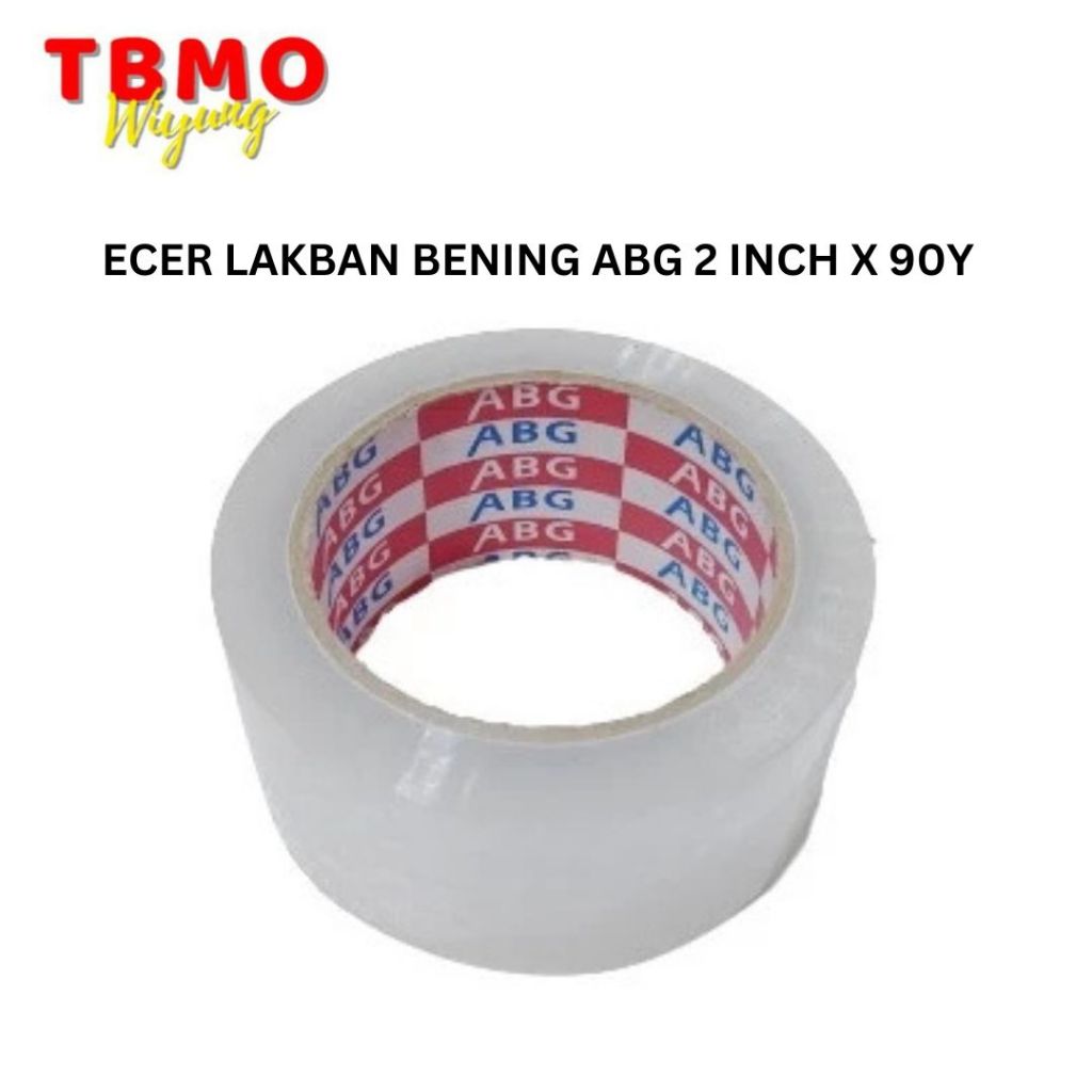 

TBMO ECER LAKBAN BENING ABG 2 INCH X 90Y / OPP TAPE ABG 48MM