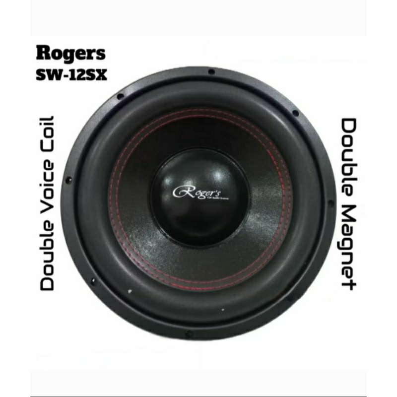 Subwoofer 12 inch ROGERS SW-12SX Double Coil.Magnet Subwofer Mobil 12inch ROGER ROGER'S SW12SX SW-12