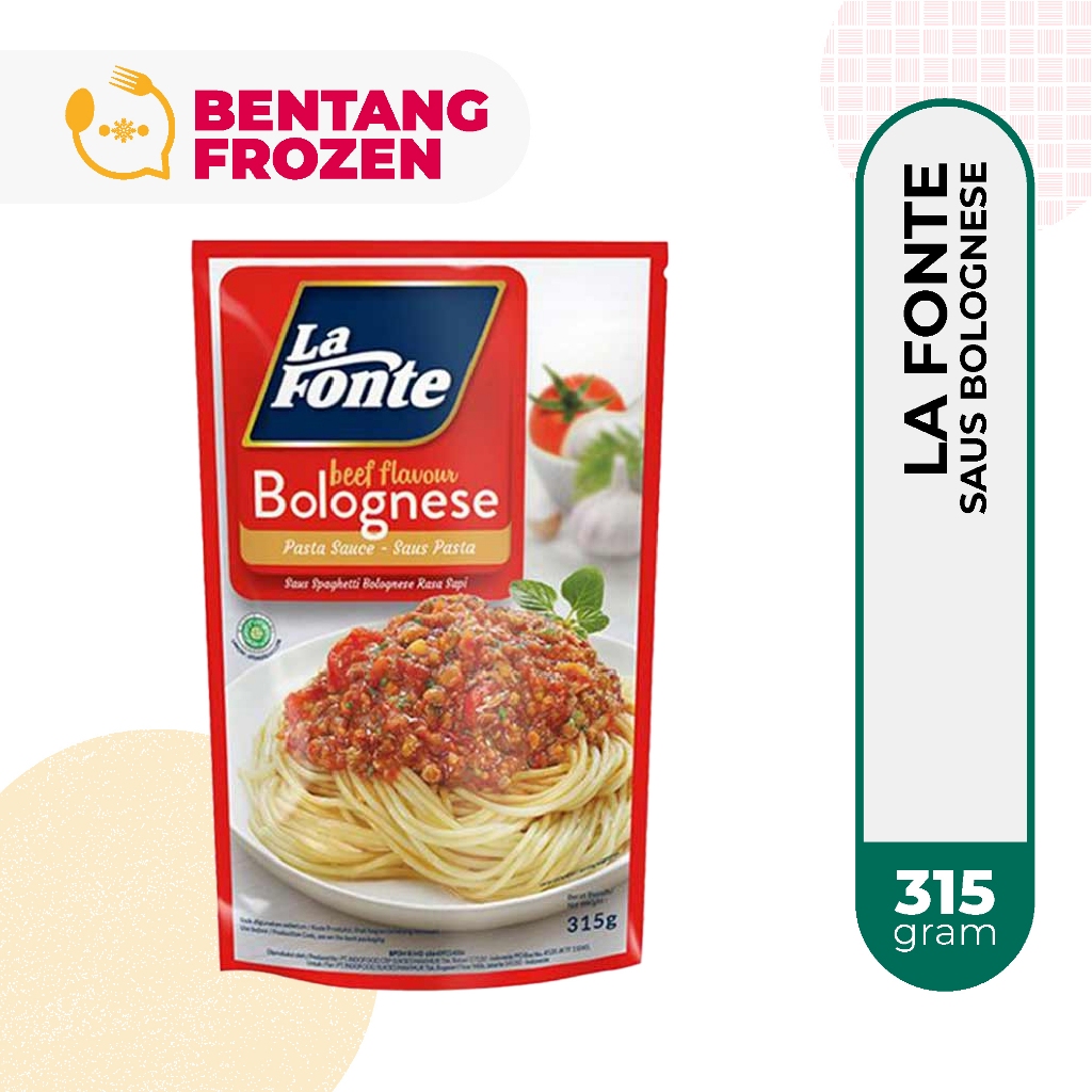 

Lafonte Saus Pasta Bolognese Rasa Sapi 315gr / Saus Spagetti