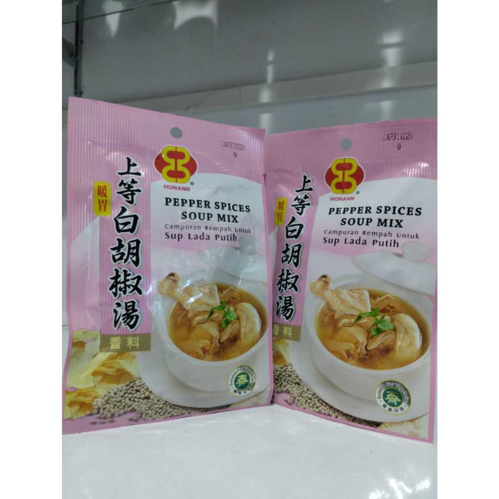 

BUMBU MASAK VEGETARIAN, NO BAWANG, HONANN PEPPER SPICES SOUP MIX 40G