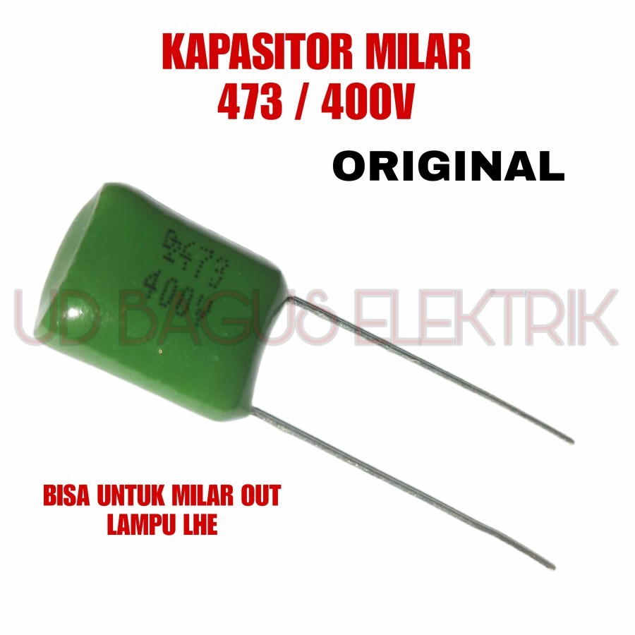 KAPASITOR MILAR 473J 400V - MYLAR 473 400V - MILAR 473 400V