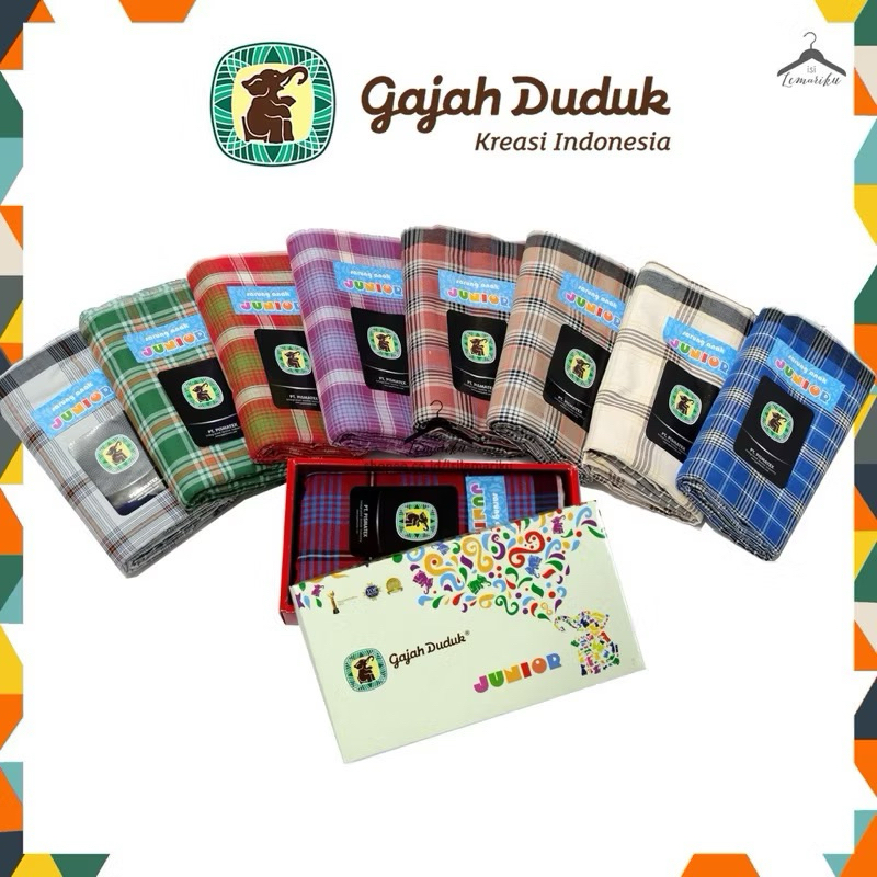 SARUNG ANAK GAJAH DUDUK JUNIOR 6-12 TAHUN | SARUNG ANAK GAJAH DUDUK