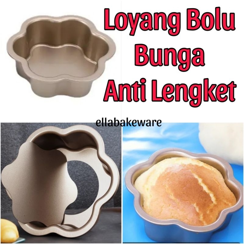 Loyang Bolu Loyang Premium Anti Lengket Stainless Steel Loyang Bongkar Pasang