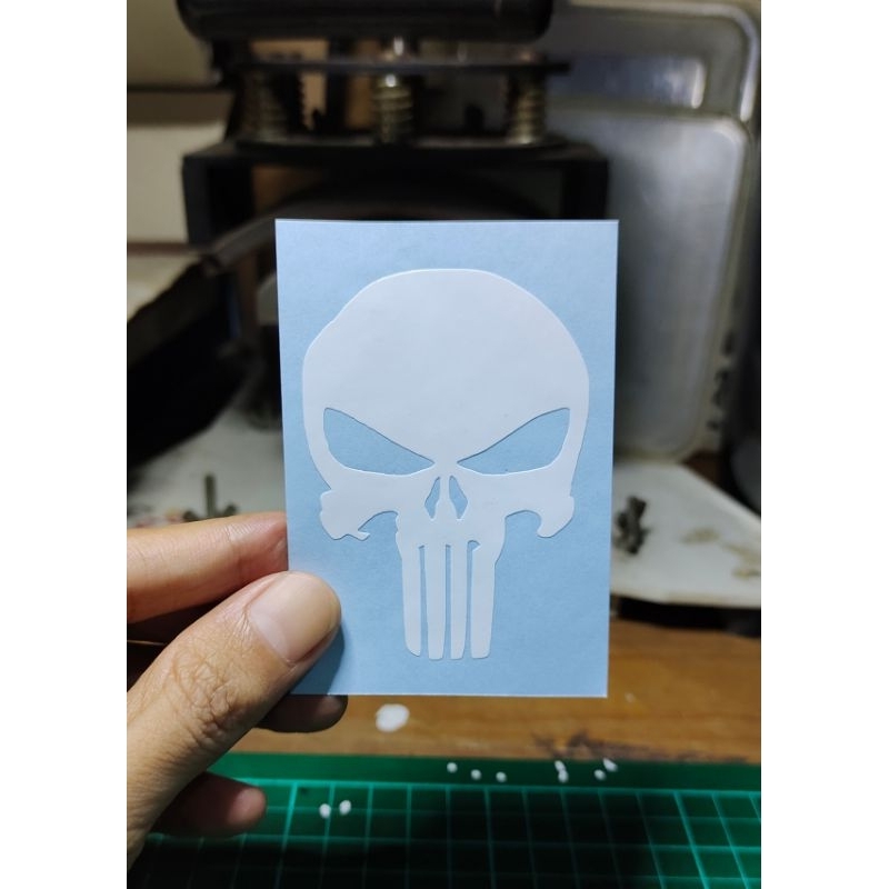 

stiker cutting punisher sticker keren murah lucu