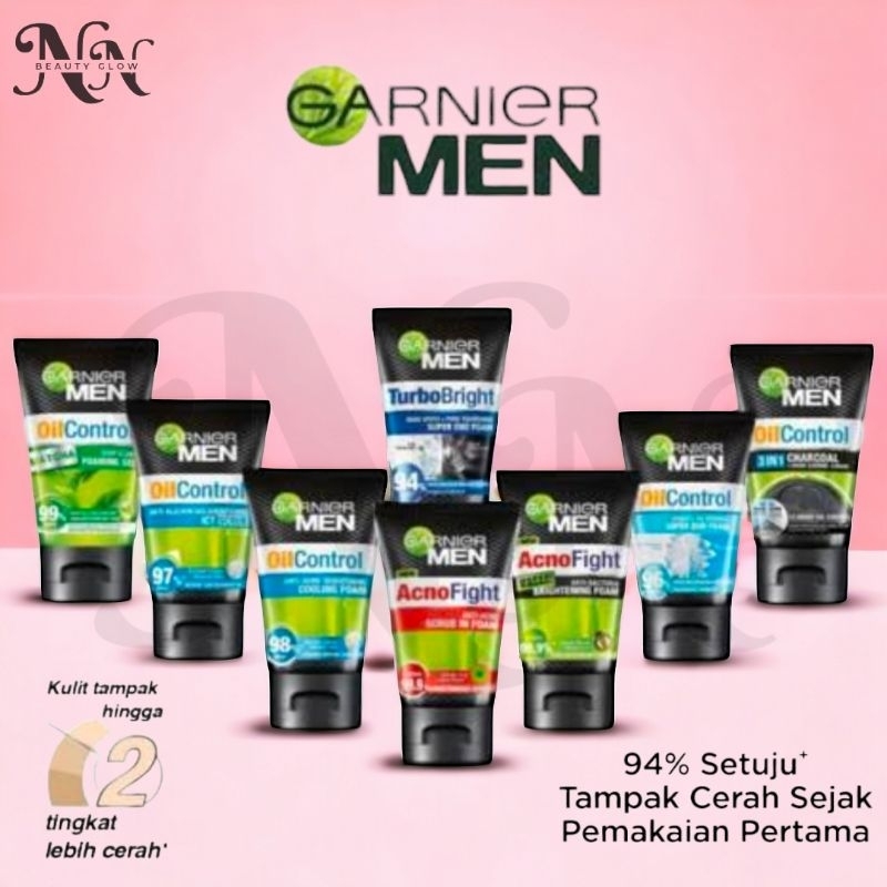 Garnier Men Facial Wash 100ml | Sabun Cuci Muka Garnier Untuk Pria | 100% Original