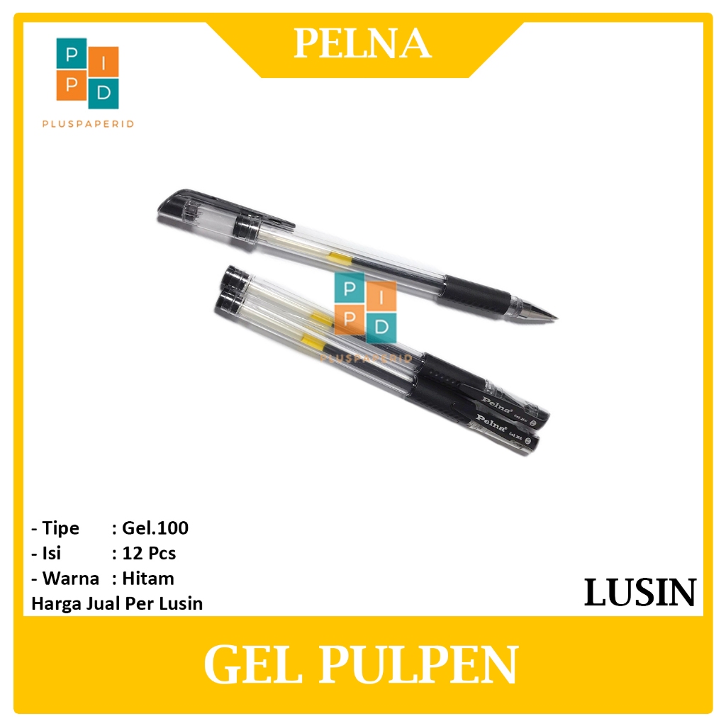 

Pelna Pulpen Gel.100 Needle 0.5mm Tinta Hitam - LUSIN