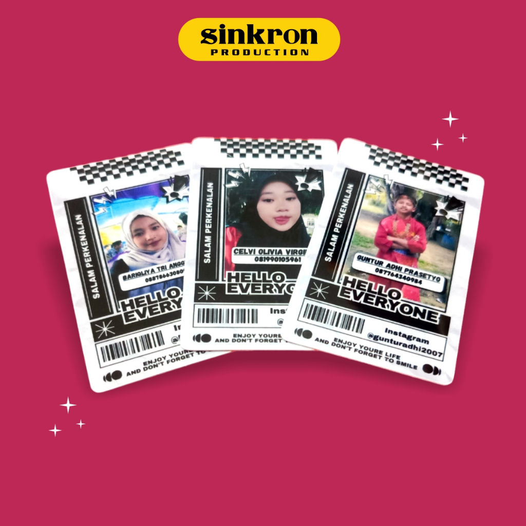 

NAMETAG BAHAN PVC/KARRTUU/MEMBERR/KUSSTOM