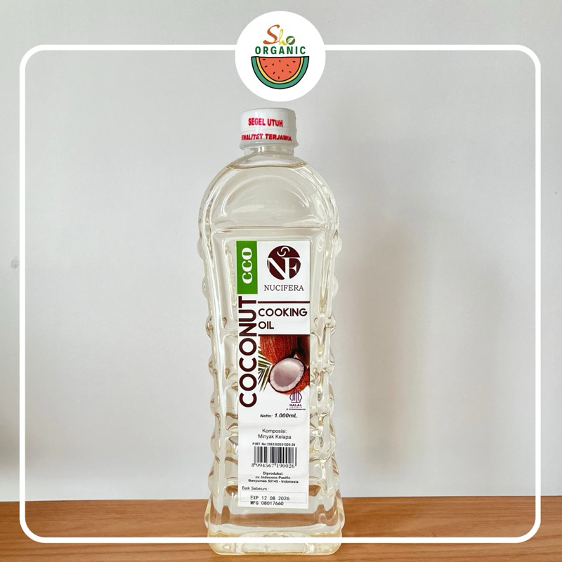 

COCONUT COOKING OIL PREMIUM 1L (MINYAK KELAPA) -NUCIFERA