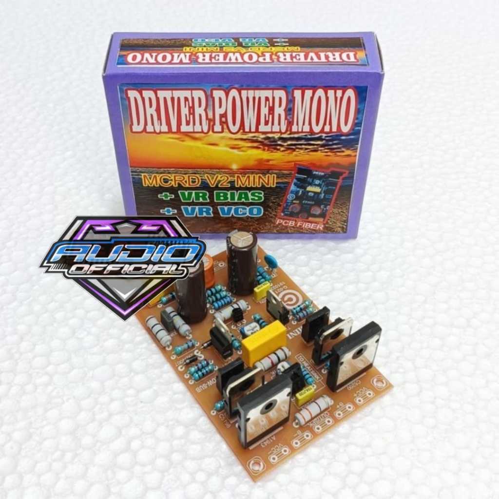 Kit Driver Power Amplifier MCRD V2 Mini Low Sub PCB Fiberglass Original