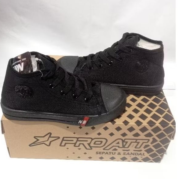 Sepatu sekolah skate warrior NB high both Tali laki laki perempuan