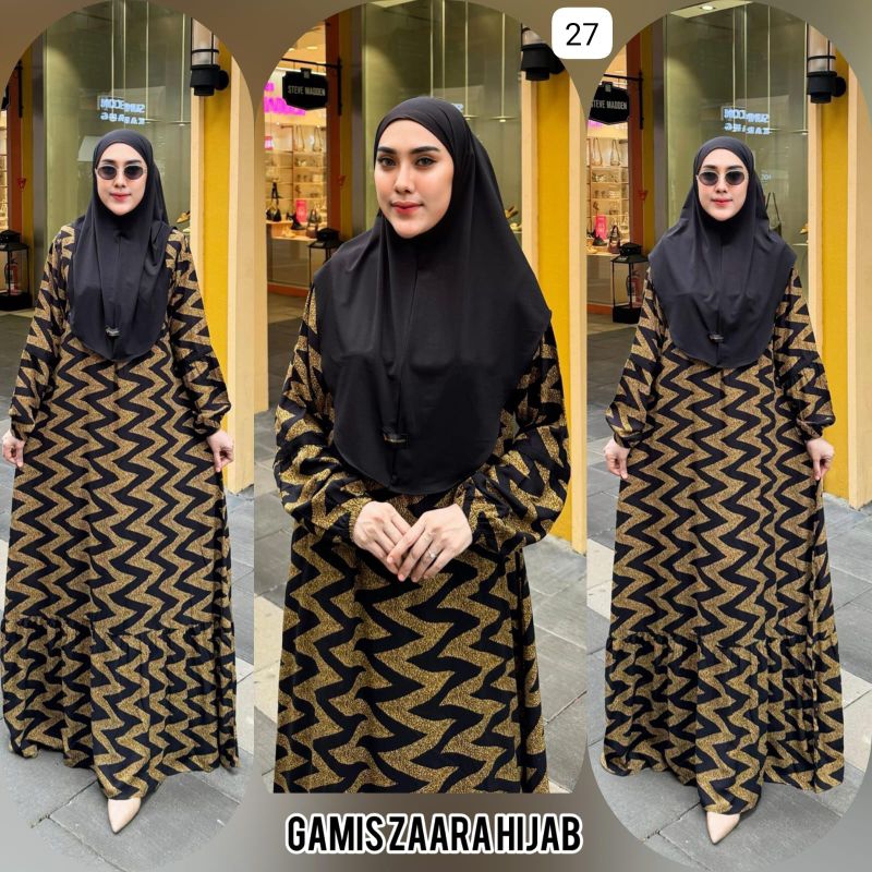 GAMIS ZAARA HIJAB BY NAURA/GAMIS SET HIJAB BY NAURA/DRESS SET HIJAB/GAMIS BUSUI RAYON PREMIUM