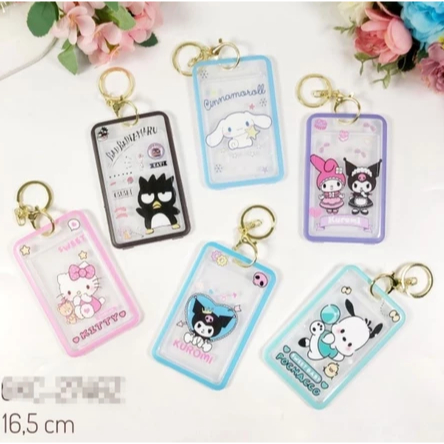 

Gantungan Kunci / Tas ID Card Sanrio / Name Tag Sanrio / Lanyard Card Holder Karakter Sanrio