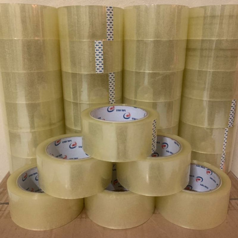 

100yard x 45wide 1 slop lakban bening kualitas super 6pcs
