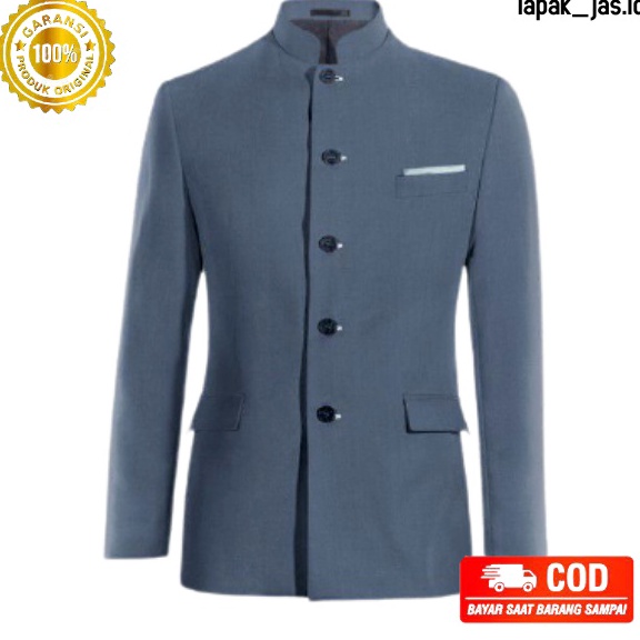 KODE F28O JASKO ABU JAS ABU JAS MANDARIN JAS BLAZER PRIA JAS PRIA DEWASA JAS MANDARIN MURAH JAS KOKO