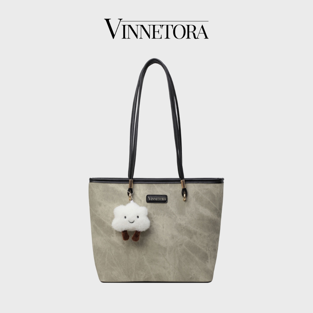 VINNETORA Totebag Wanita Tas Totebag Tas Kuliah Tas Kerja Tas Kapasitas Besar Muat Laptop 1082