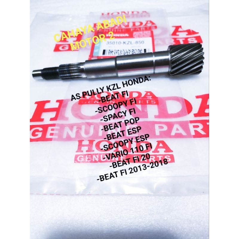 AS PULLY PULY PULI CVT KZL HONDA BEAT FI SCOOPY FI SPACY FI VARIO 110 FI BEAT ESP BEAT POP SCOOPY ES