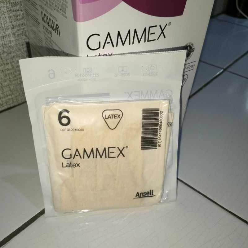 GAMEX latex no 7 ¹/2 sarung tangan steril