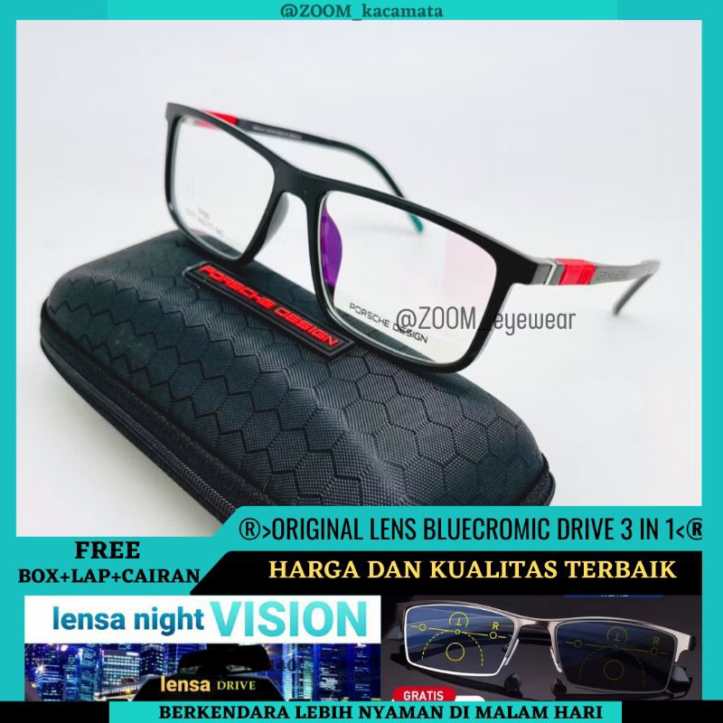 MAX-Kacamata Pria Minus Plus Antiradiasi 3 IN 1 Drive|Kacamata Baca Plus Pria