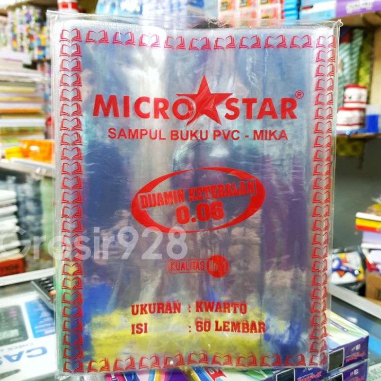 

iySale Sampul Buku PVC Mika KWARTO Micro Star 6 isi 6 lembar Z7