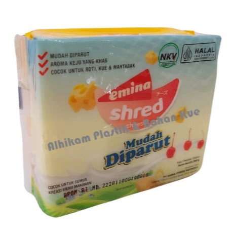 

Emina Shred Keju Mudah Diparut 250gr – Emina Cheese - Keju Emina