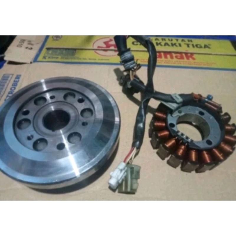 spul+magnet masih normal siap pakai motor Yamaha Vixion old 3C1 original copotan