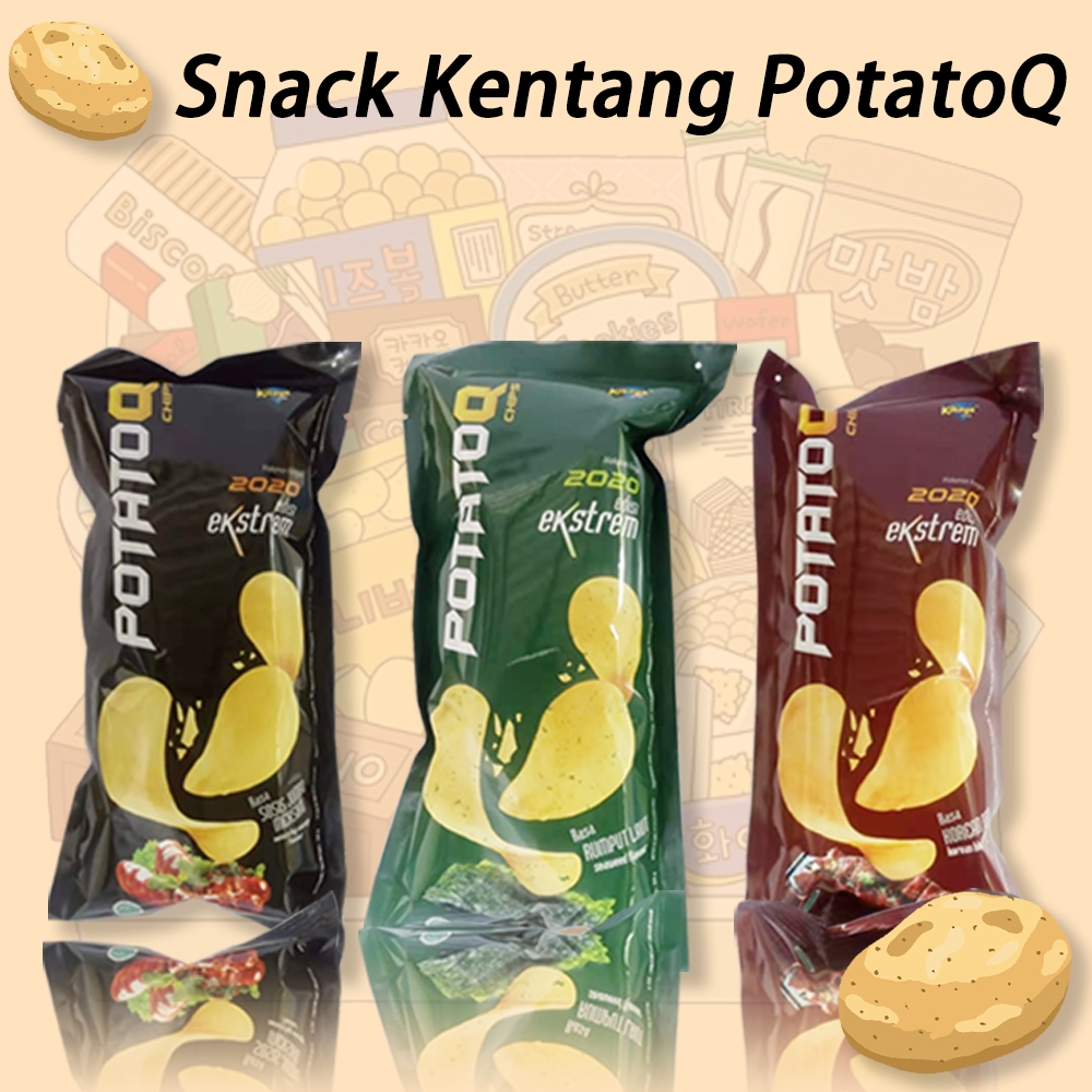 

Snack Kentang PotatoQ 22g Cemilan keripik kentang