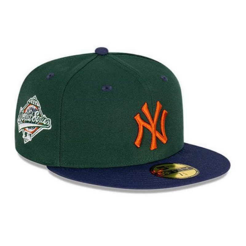Topi New Era Cap New York Yankees Geology Dark Green 59Fifty Fitted Hat Original