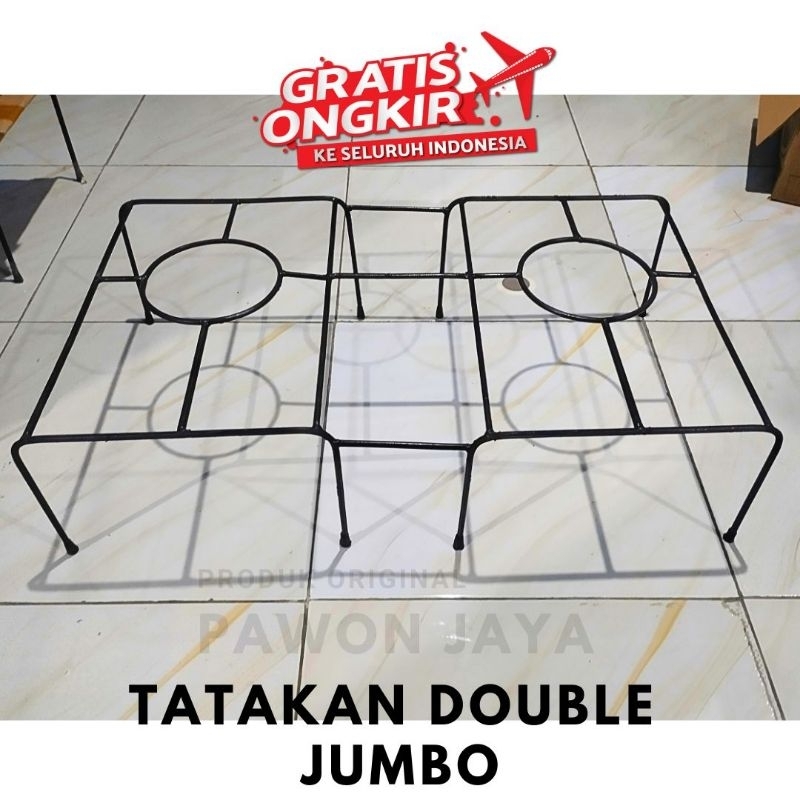 Tatakan kompor gas 2 tungku model JUMBO, tatakan oven kompor, Behel Kompor | Tatakan oven | penyangg