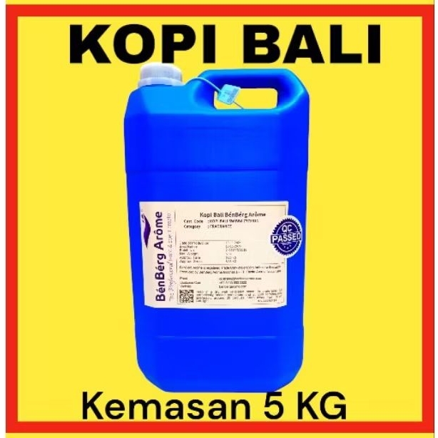 Bibit Parfum aroma KOPI BALI Kemasan 5 KG 5 Liter Benberg Arome Segel