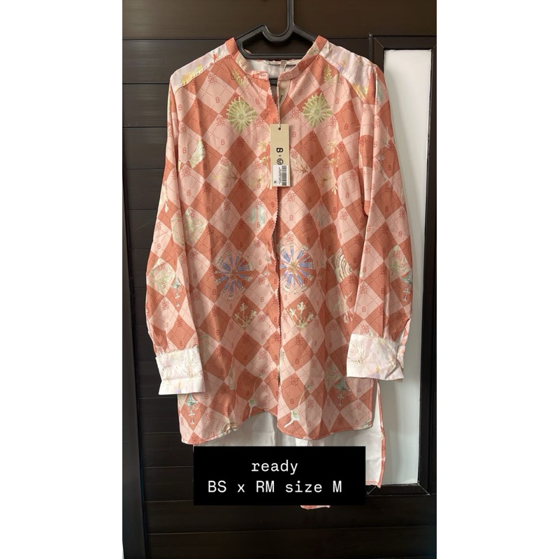 blouse buttonscarves x RM ( Daria Top ) Salmon