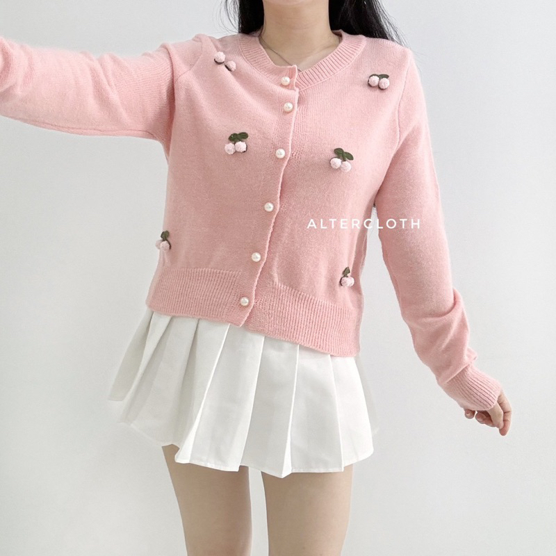 alter.cloth - IRPIN CARDI | Atasan Wanita Lengan Panjang Longsleeve Kardigan Korea Motif Polos Plain