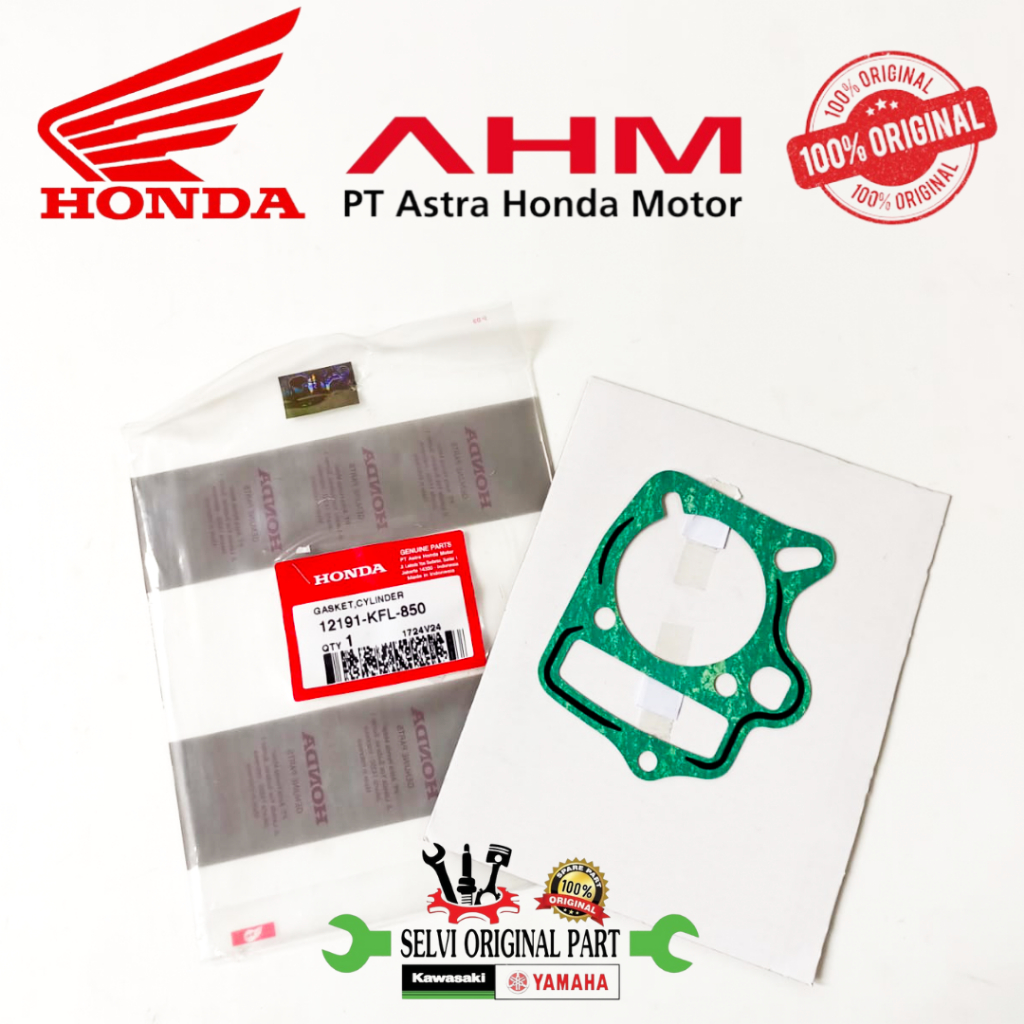 PAKING GASKET BLOK CYLINDER SUPRA FIT REVO LEGENDA HONDA ORIGINAL AHM
