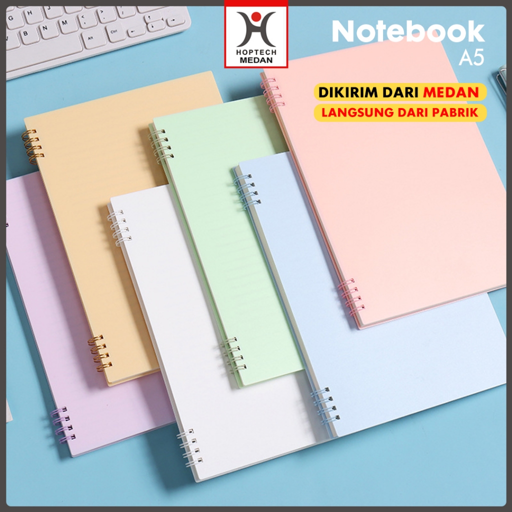 

Buku Tulis Catatan Notebook Ring A5/Buku Tulis A5 Spiral Notebook Aesthetic/Spiral Buku Agenda A5