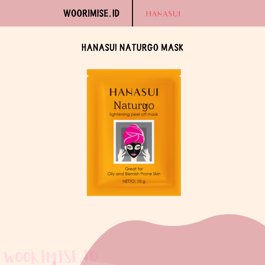 WOORIMISE.ID Hanasui Naturgo Lightening Peel Off Face Mask 10 gr
