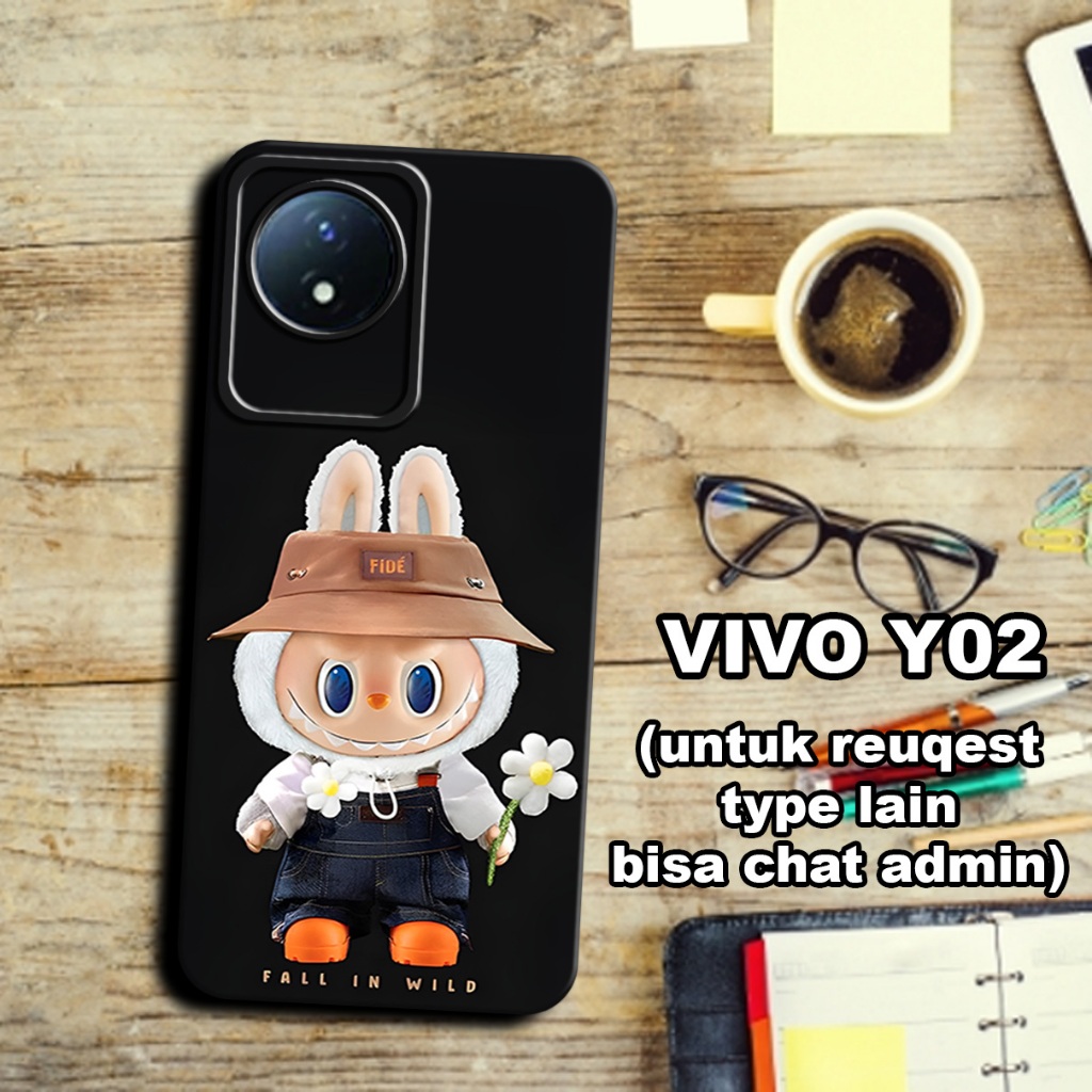 CC24/ Softcase karet lentur untuk vivo y02/Motif cewek/case vivo y02/kesing vivo y02/silicon vivo y0
