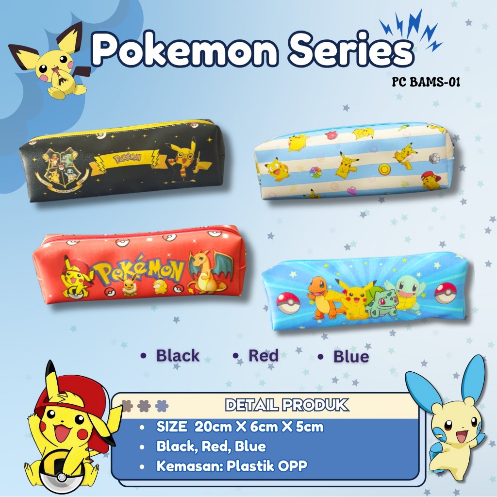 

TCW Tempat pensil pencil case tepak boy case Pokemon Series Pencil Case