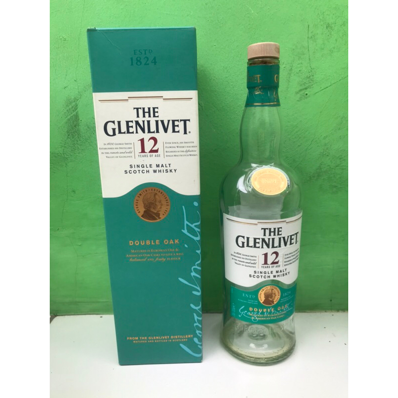 botol bekas minuman Glenlivet botol antik botol unik pajangan botol hiasan