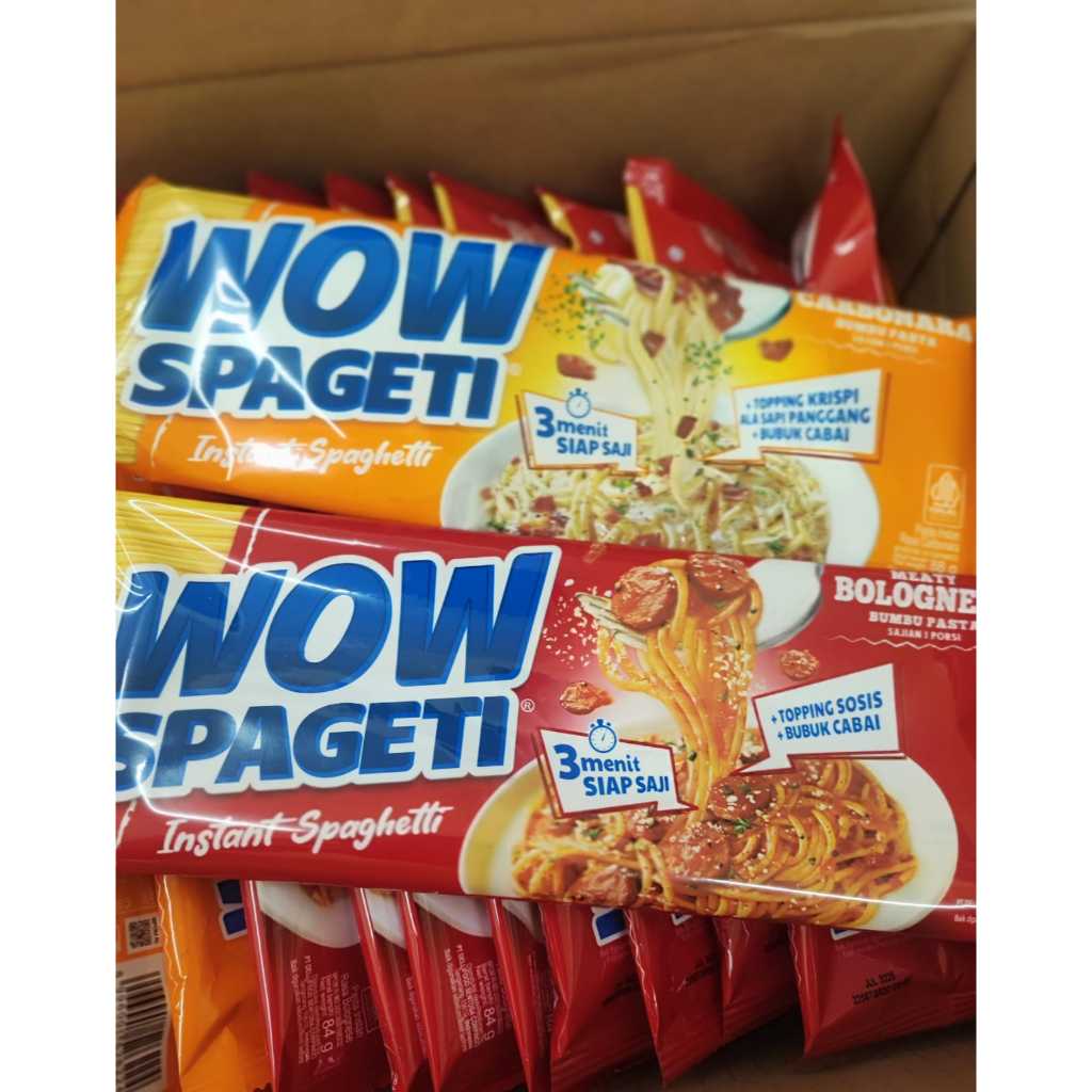 

Spaghetti Wow Spageti harga tertera isi 2 rasa varian random