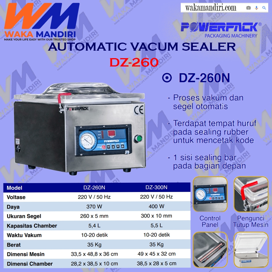 Automatic Vacuum Sealer Powerpack DZ-260