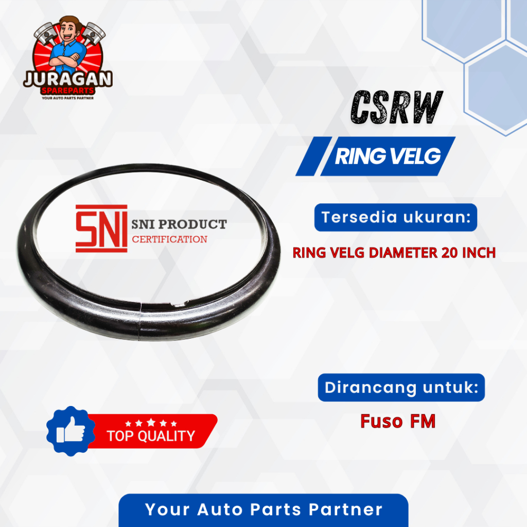 Ring Velg Mitsubishi Fuso FM Diameter 20 Inch - Merk CSRW