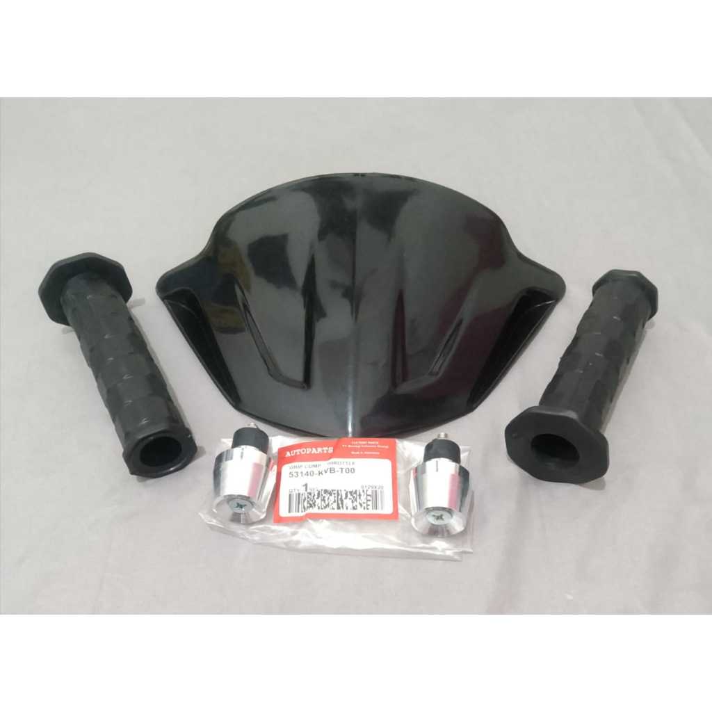 PAKET MURAH VISOR BEAT CARBU 2008-2012 PLUS HANDGRIP KOTAK KOTAK+JALU PCX  BEAT CARBU
