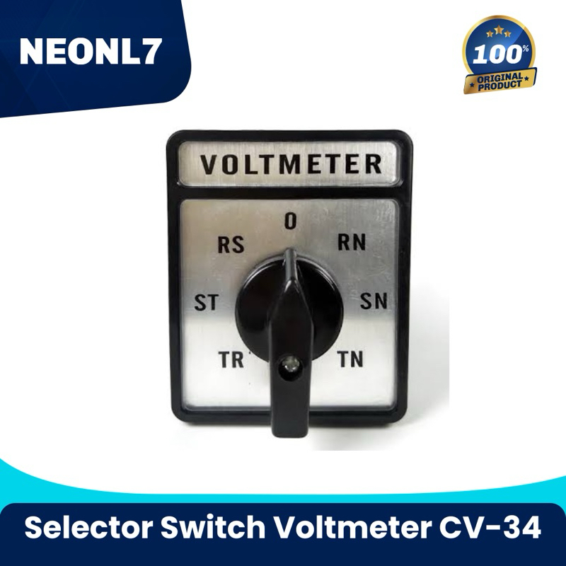 SELECTOR SWITCH VOLMETER CV-34 ROTARY SWITCH 7 POSISI