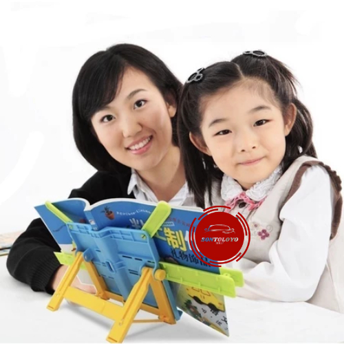 

Bookstand Tatakan Penyangga Buku Belajar Anak Multifungsi Stand Holder Tablet Ipad Model Lipat Portable